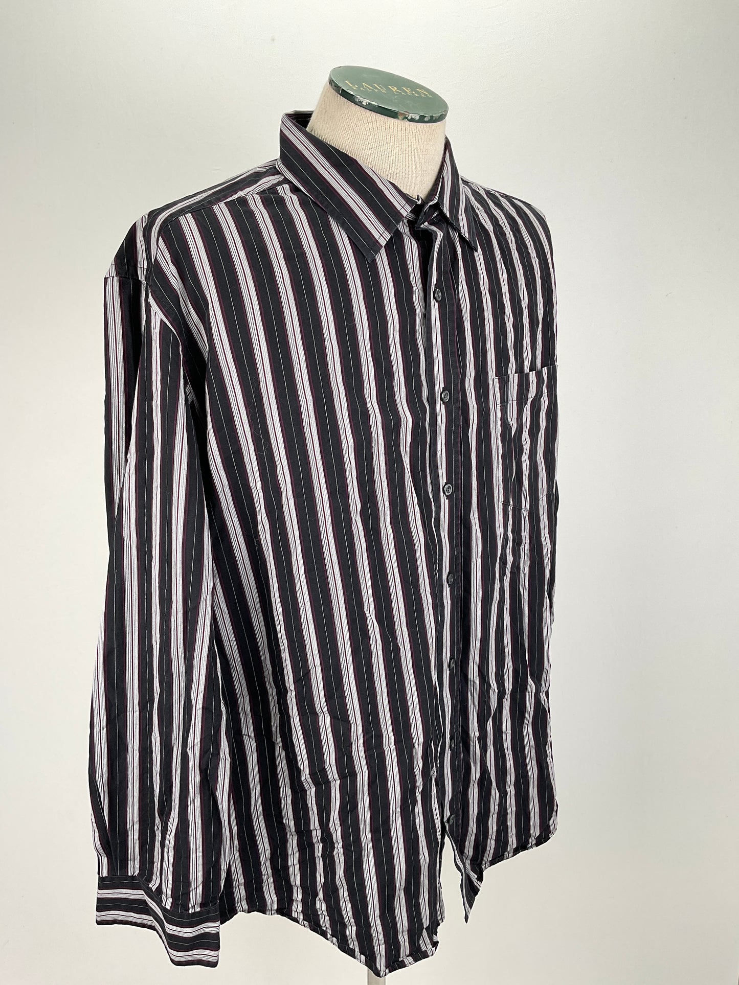 Camisa Negro de Rayas George