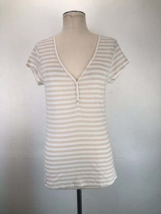 Camiseta Crema de Rayas Perfect