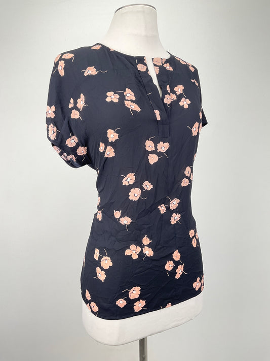 Blusa Azul oscuro Floral Ann Taylor