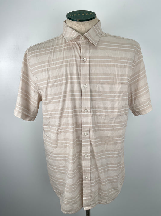 Camisa Crema de Rayas Old Navy
