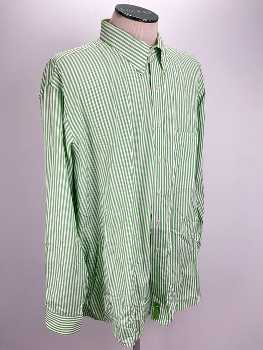 Camisa Verde de Rayas Paul Fredrick