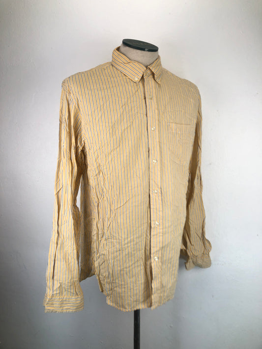Camisa Amarillo de Rayas Lands' End Canvas