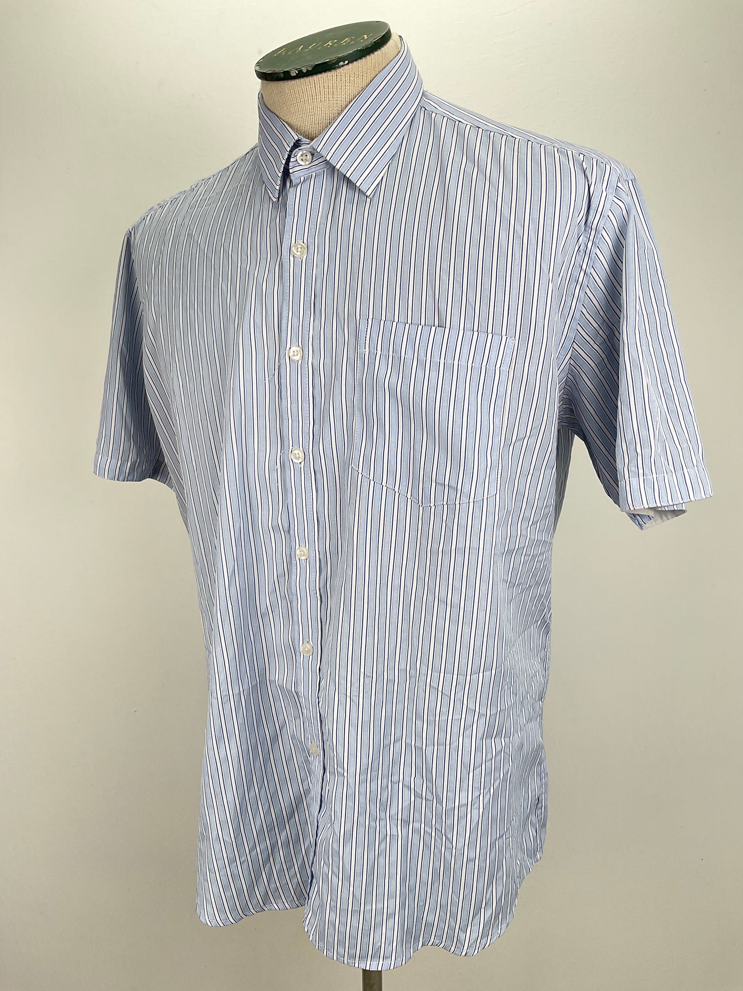 Camisa Azul claro de Rayas N. Romanar