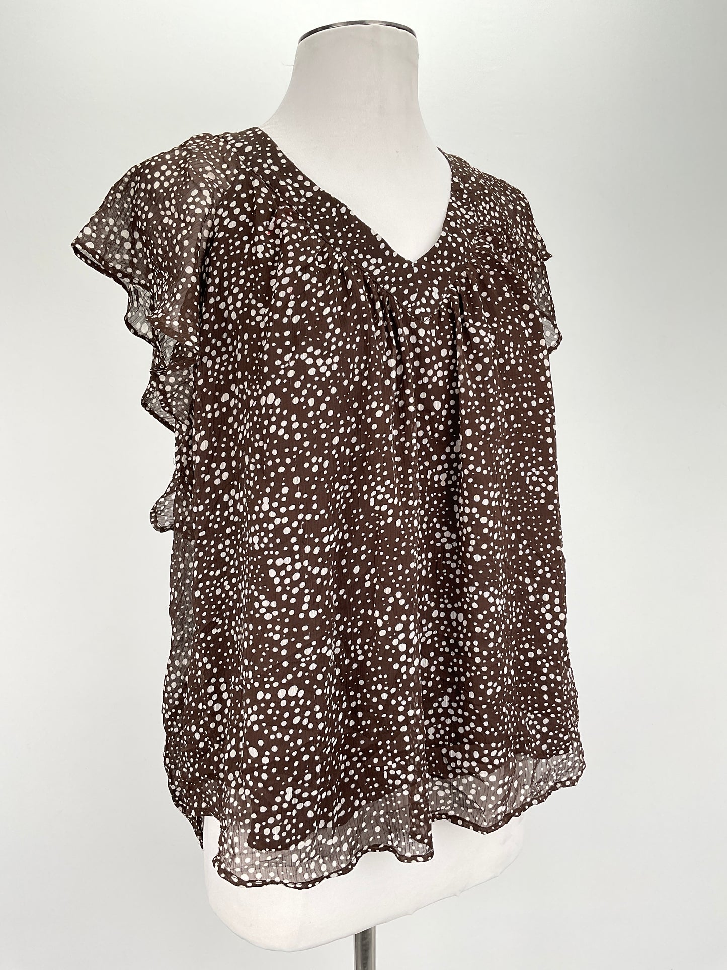 Blusa Marron de Lunares Loft
