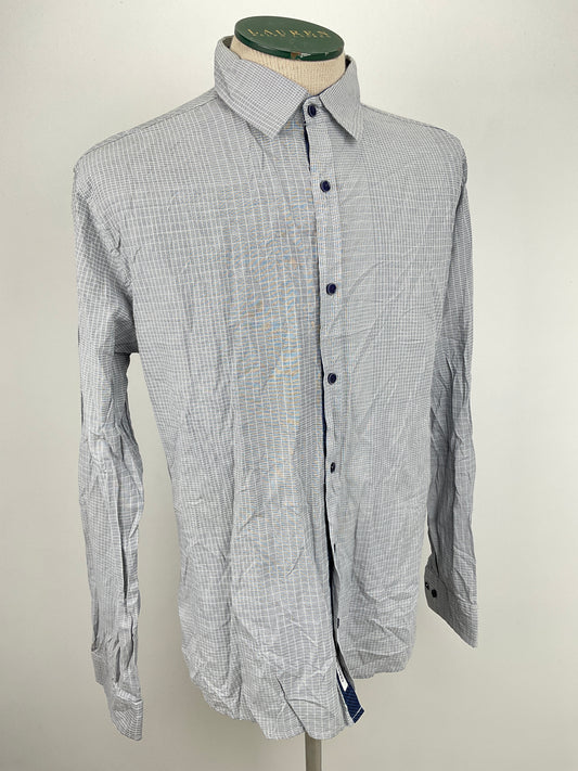 Camisa Gris de Cuadro Craft Flow