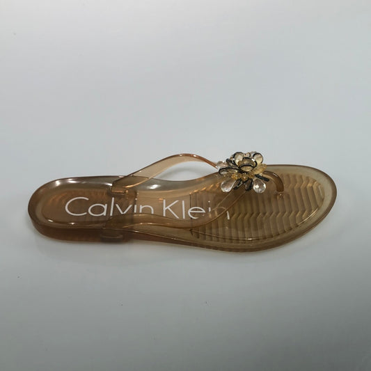 Sandalia Dorado Calvin Klein