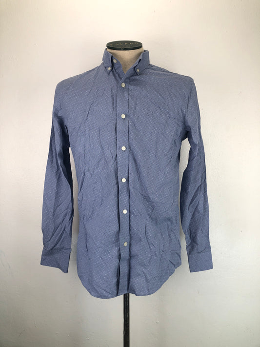 Camisa Gris Azulado de Lunares Standard Fit