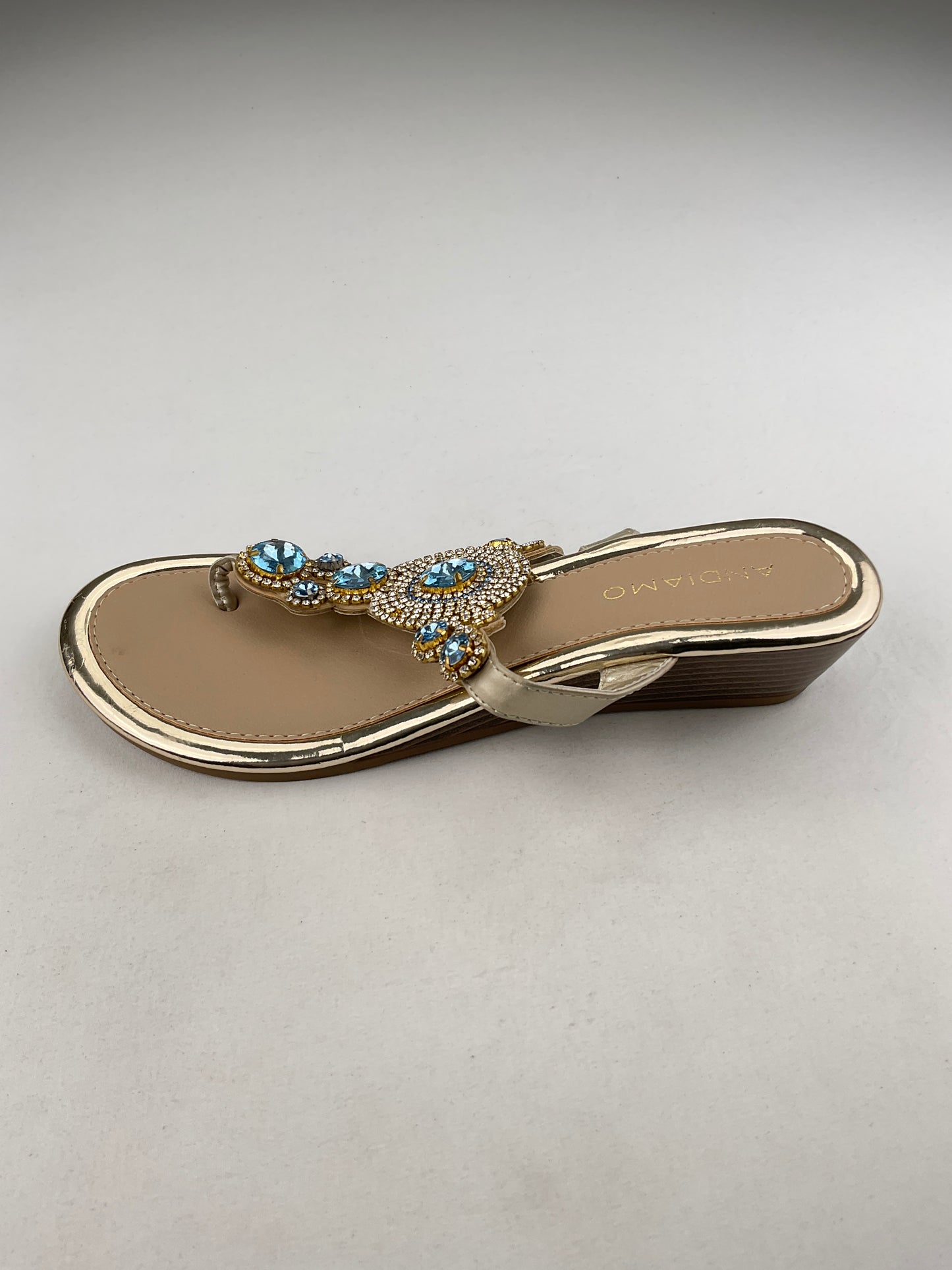 Zapatilla Dorado Plataforma Andiamo