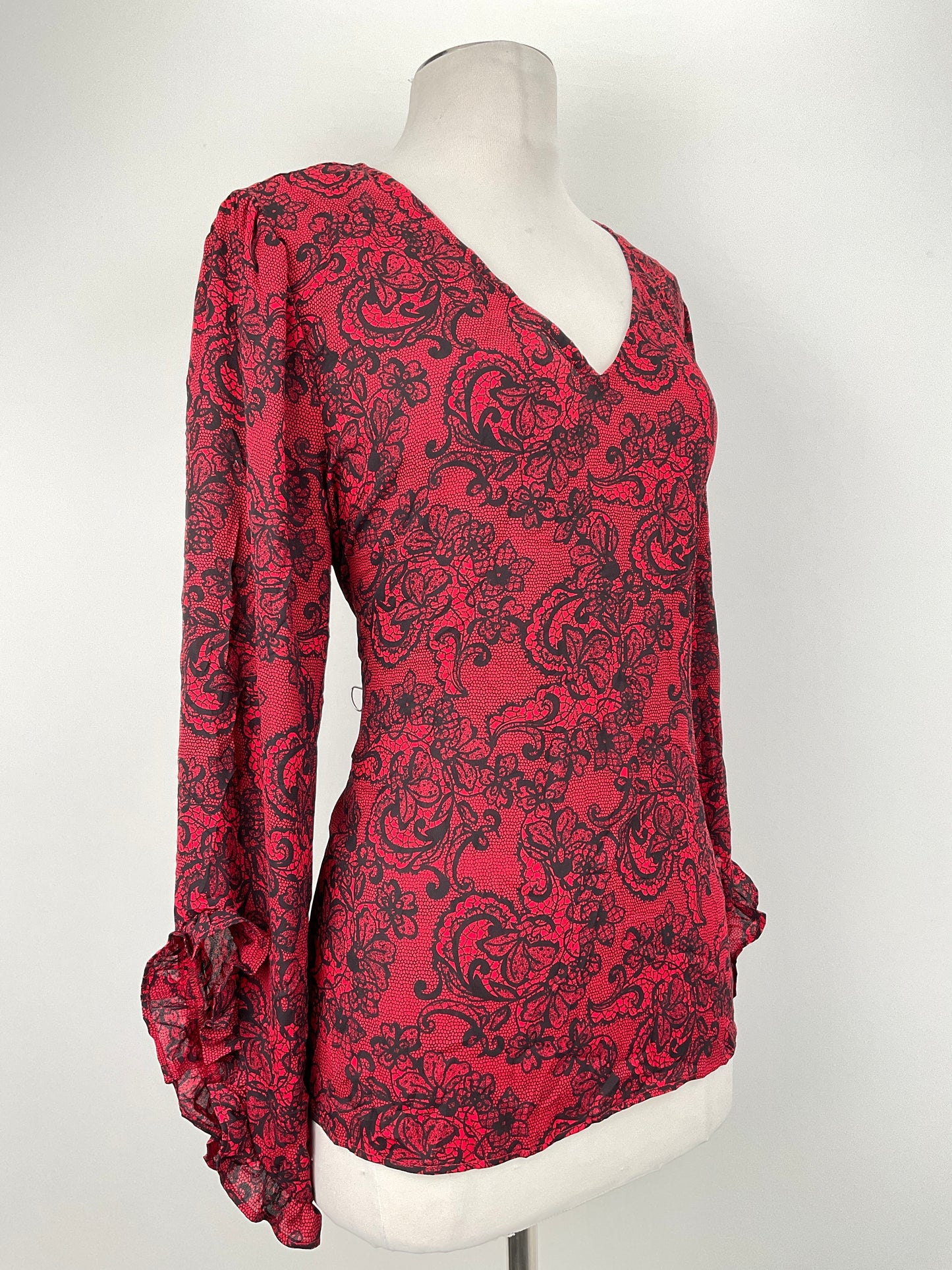 Blusa Rojo Floral Worthington