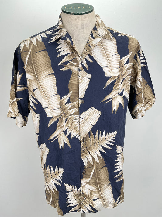 Camisa Azul marino Floral Royal Creations