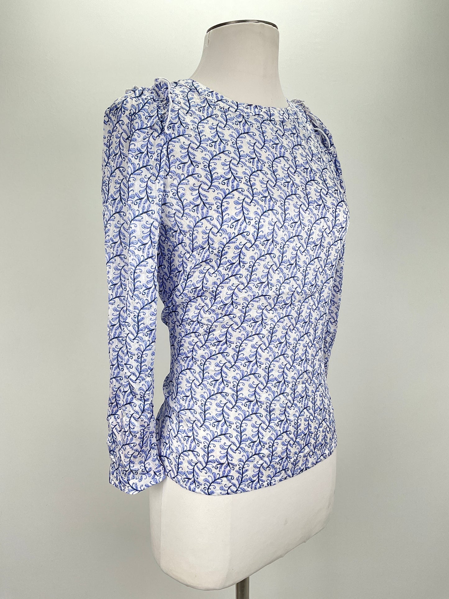 Blusa Blanco Floral  Loft