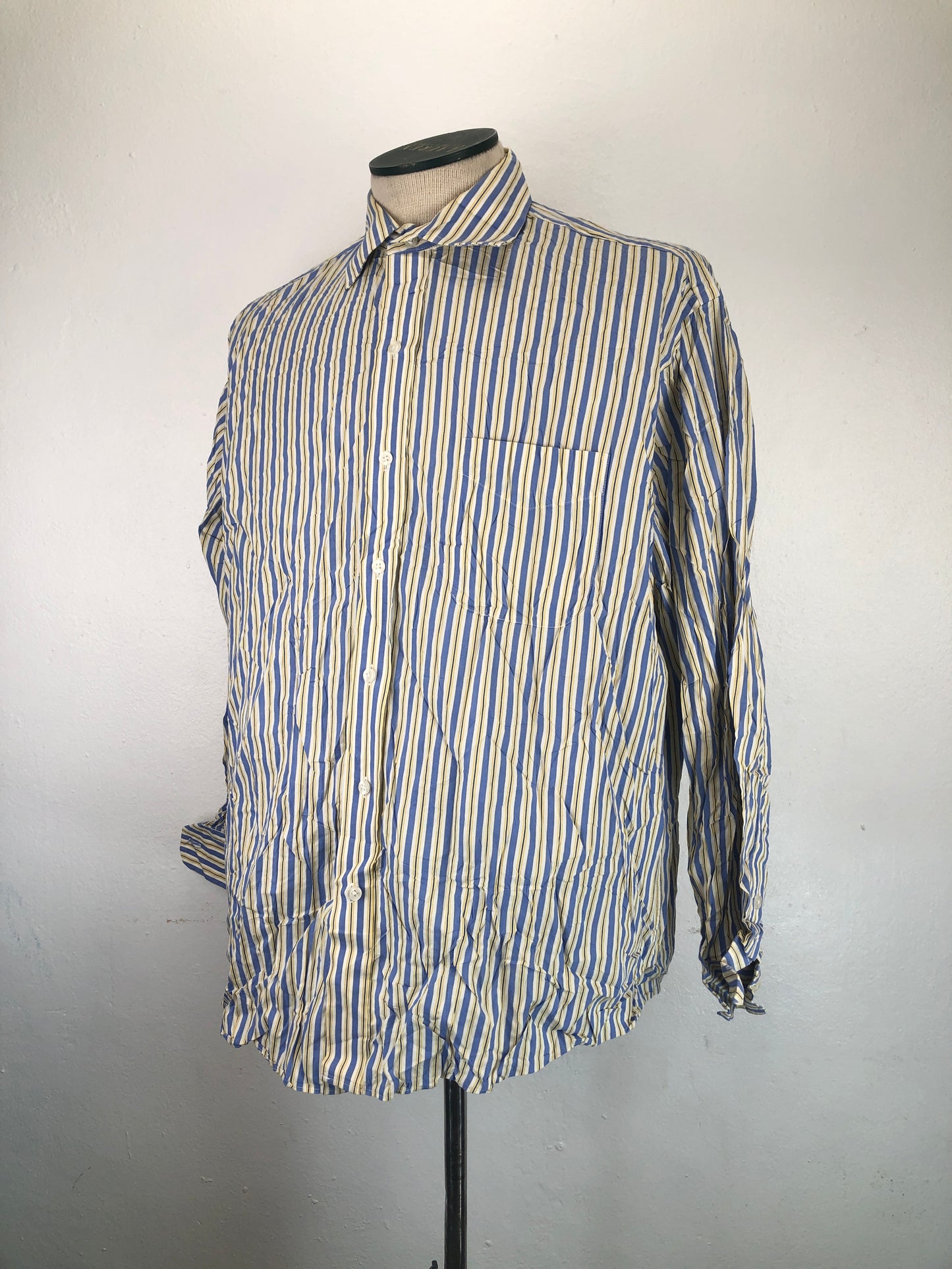 Camisa Crema De Rayas Club Room