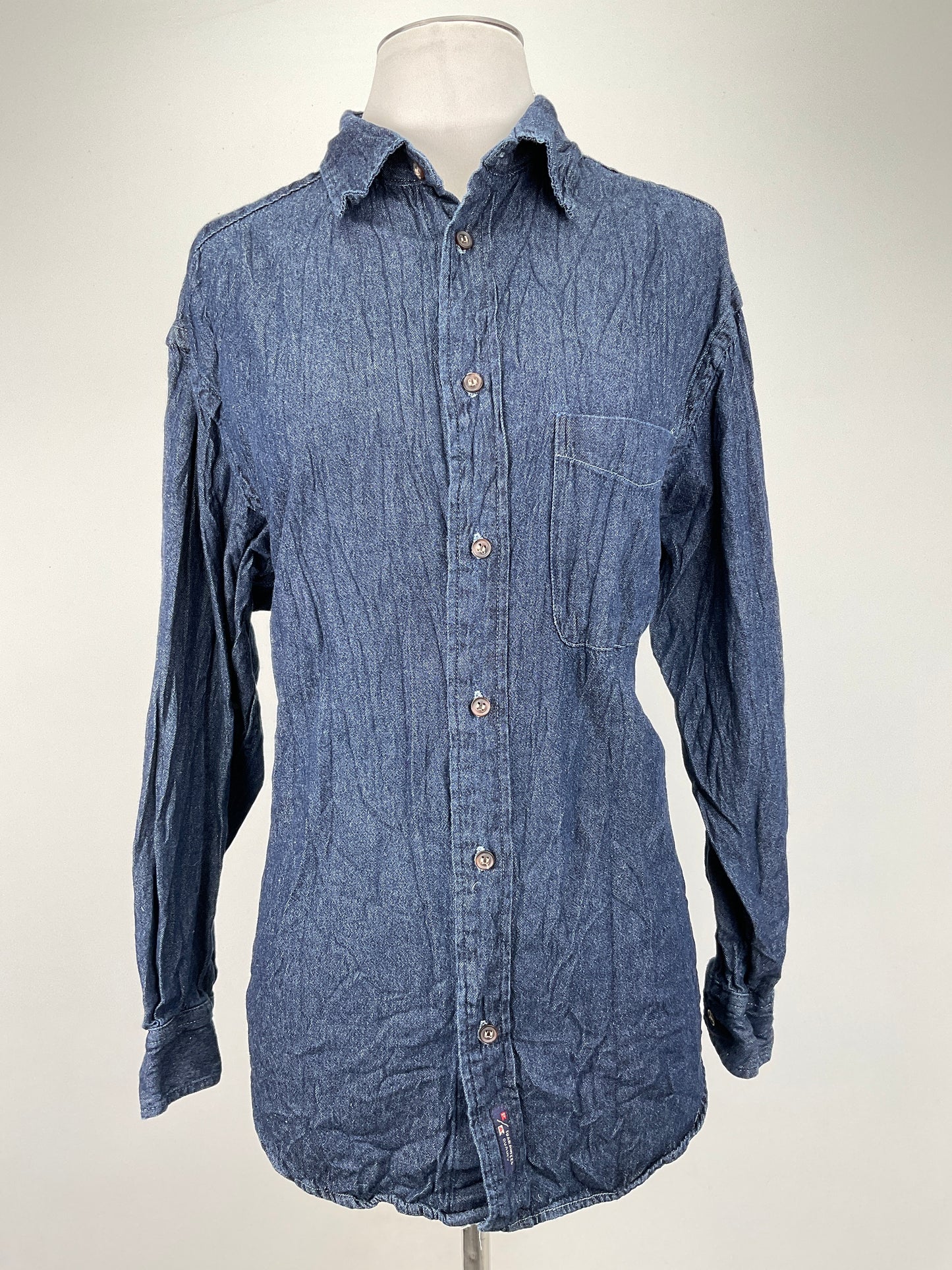 Camisa Jeans Azul Port and Company