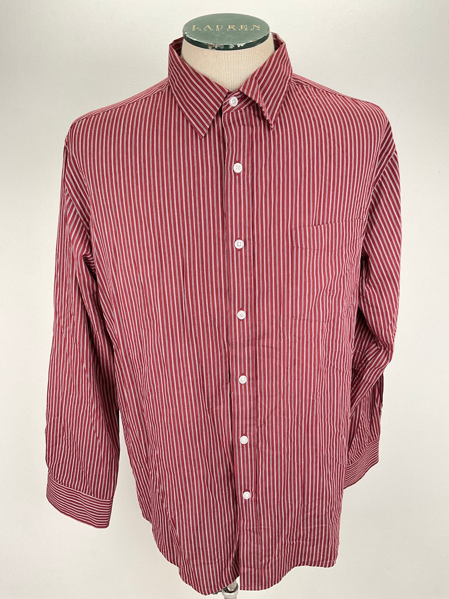 Camisa Rojo vino de Rayas Croft Barrow