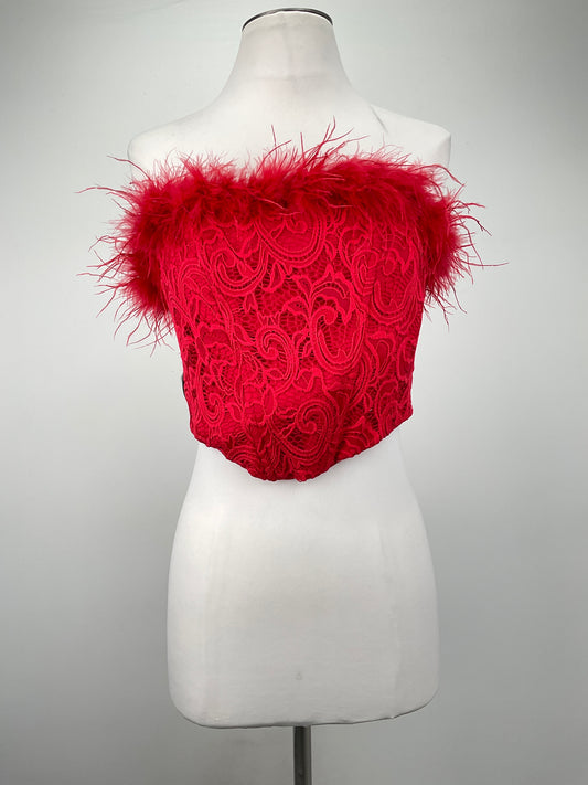 Top Rojo Floral Windson