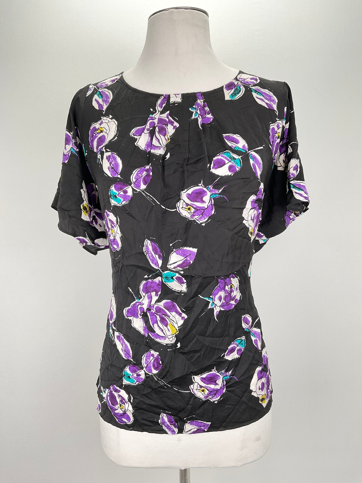 Blusa Negro Floral Loft