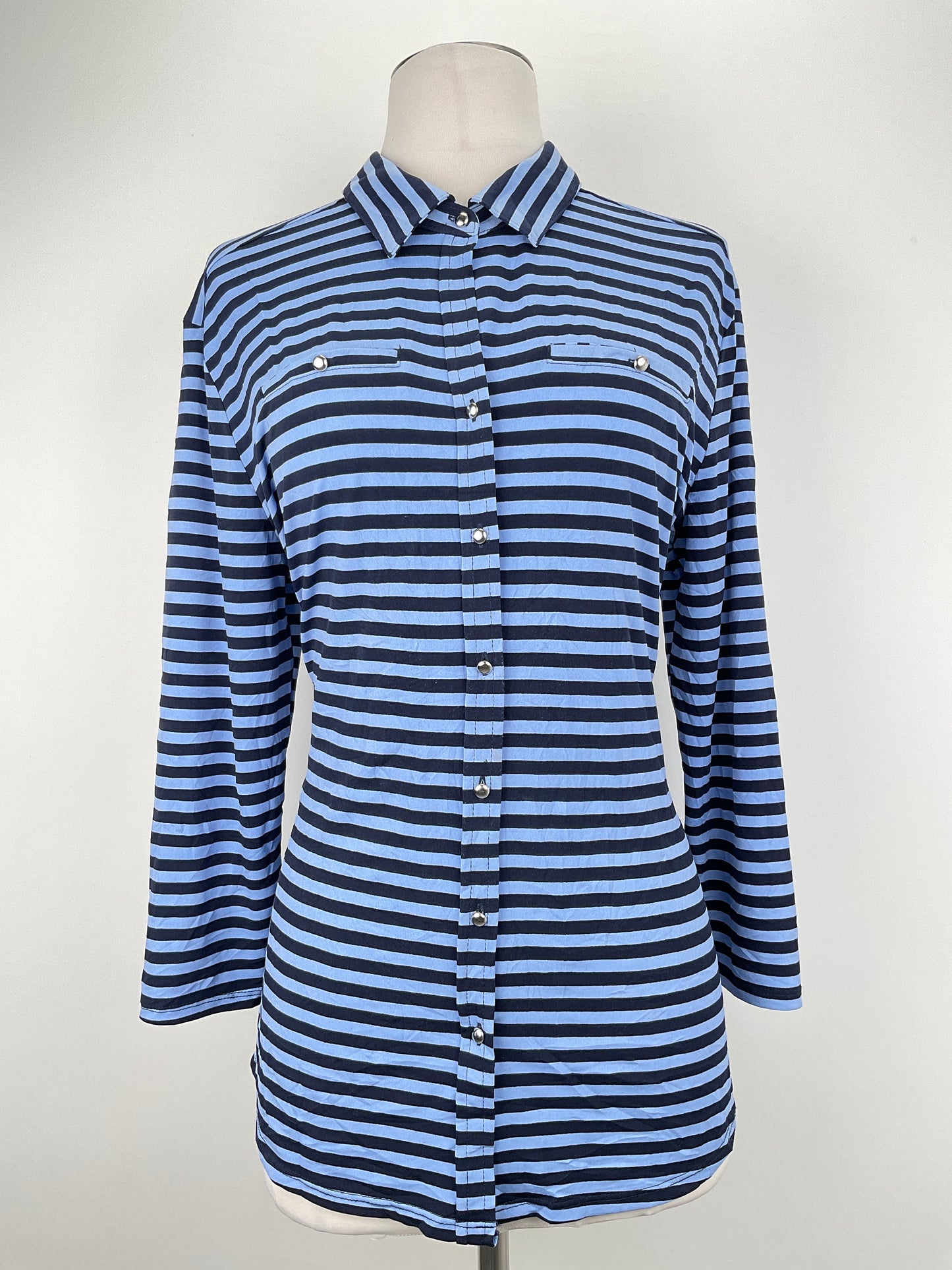 Blusa Azul marino de Rayas New York Company