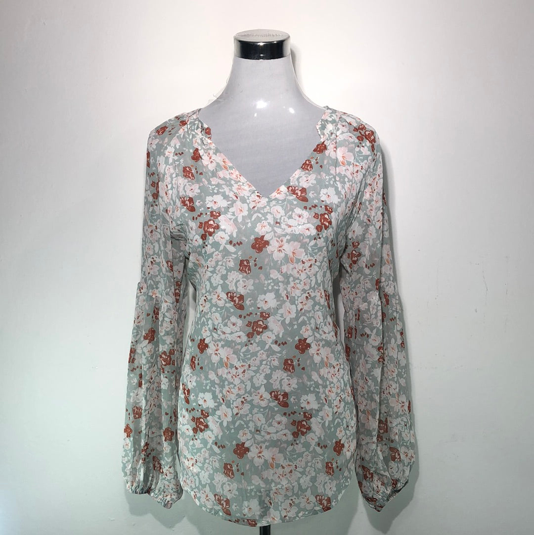 Blusa Verde de Flores