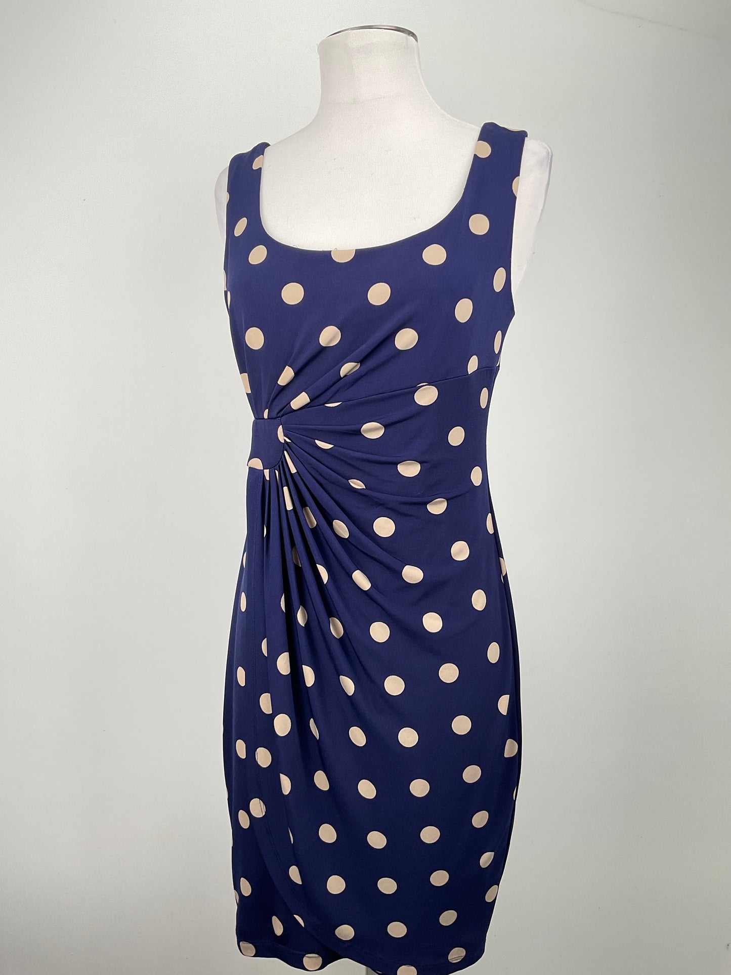 Vestido Azul Con lunares Dressbarn