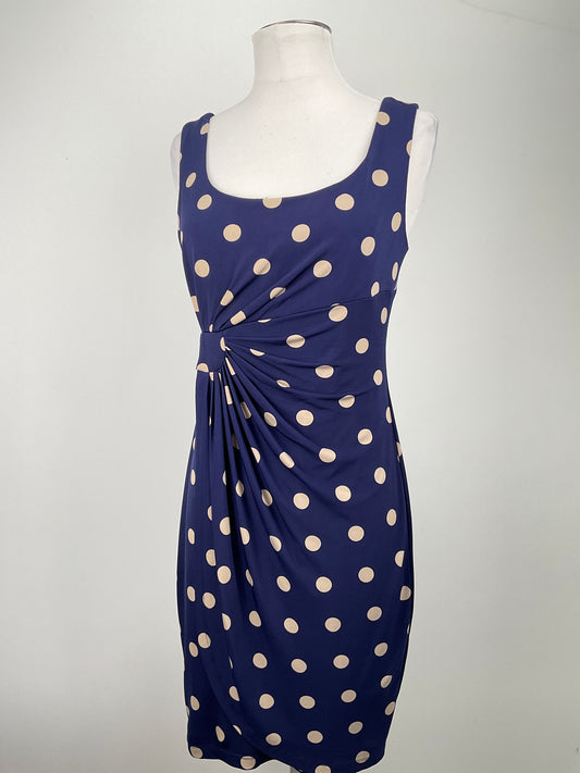 Vestido Azul Con lunares Dressbarn