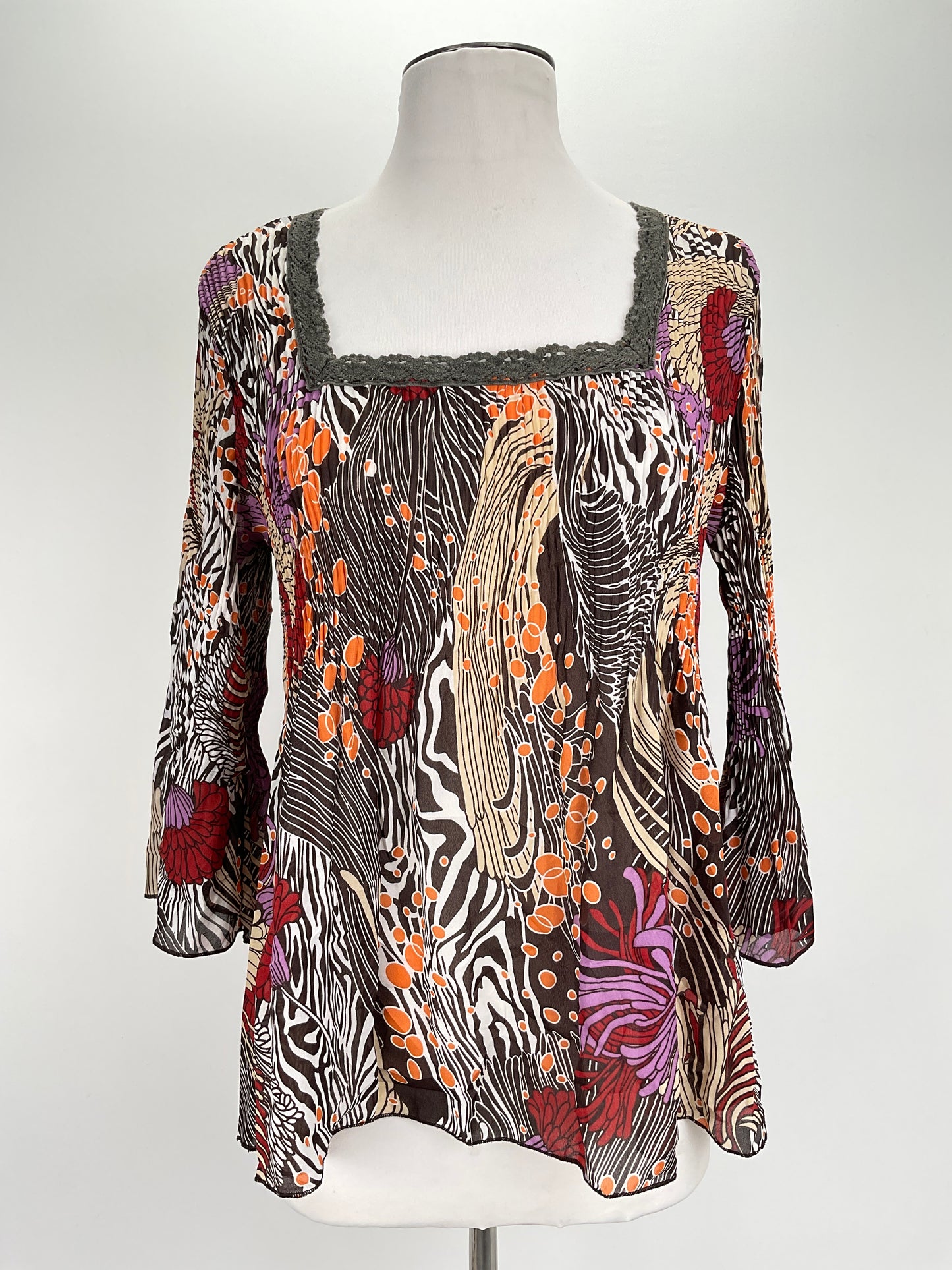 Blusa Multicolor Plisse
