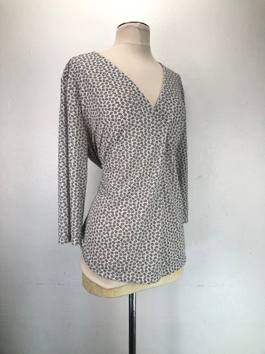 Blusa Blanco de Lunares Ann Taylor