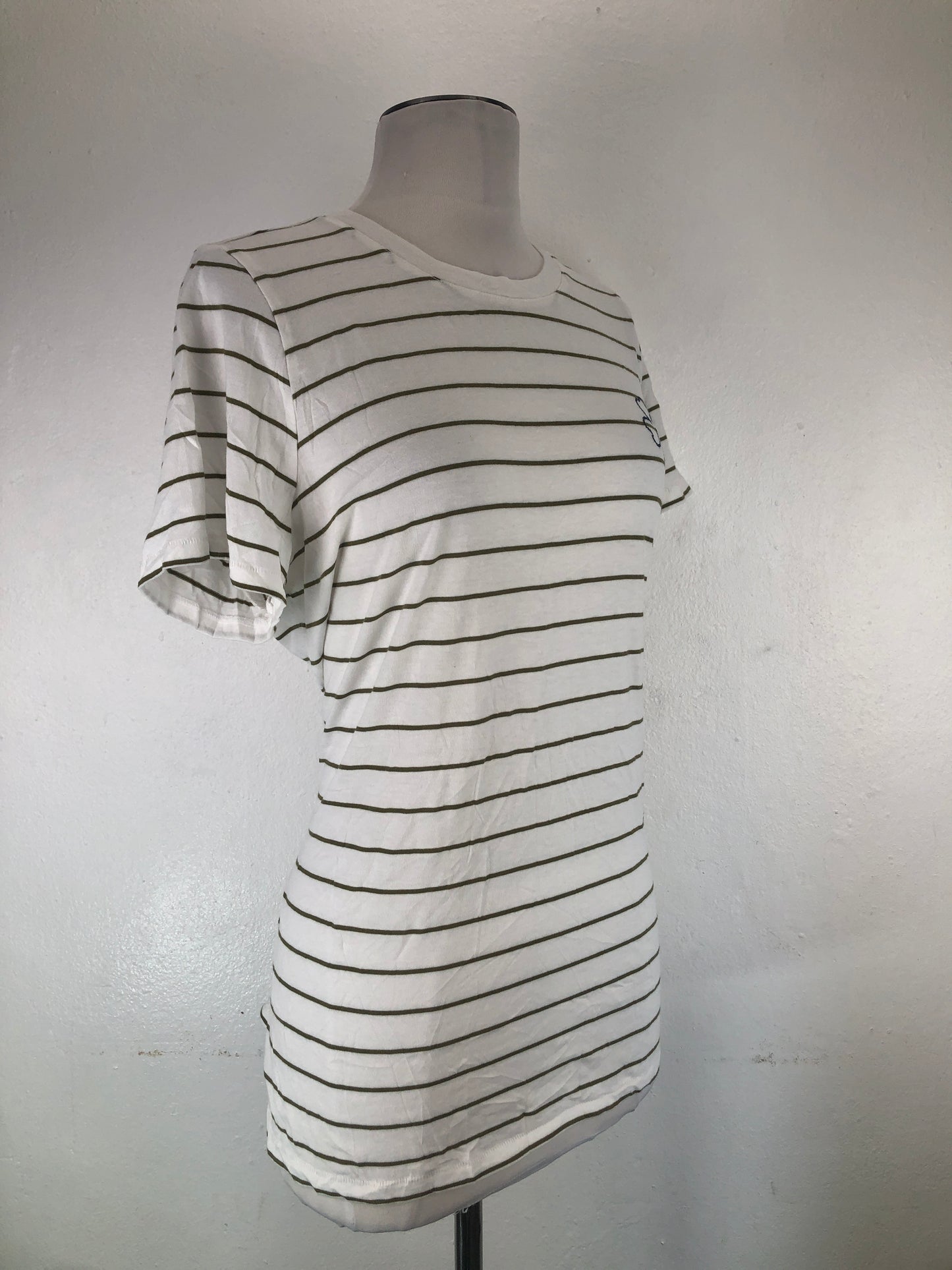 Camiseta Blanco de Rayas Lane Bryant