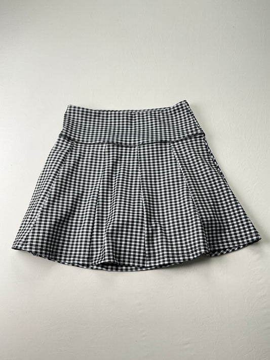 Falda Gris de Cuadro Vogo