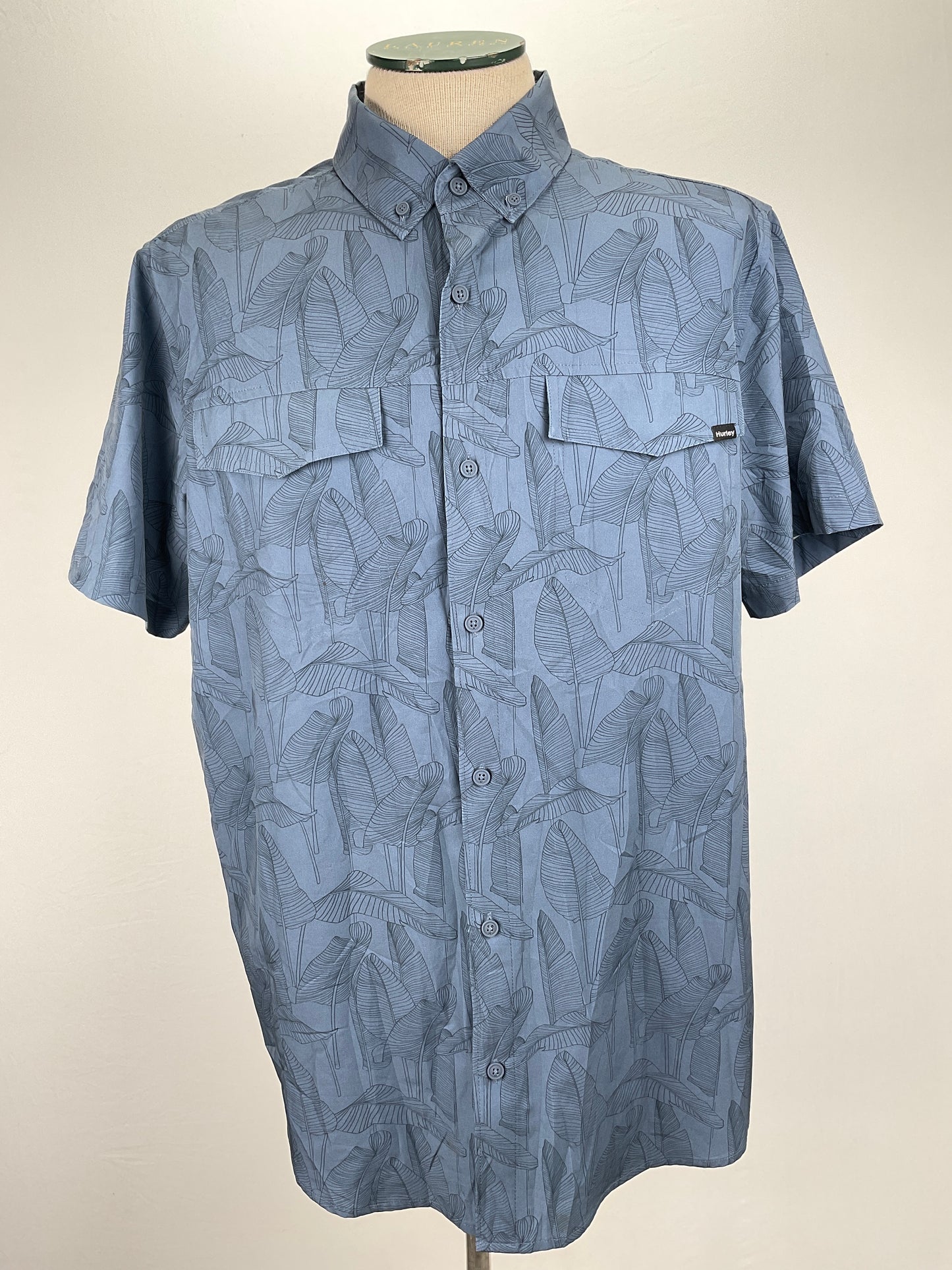 Camisa Gris Floral Hurley