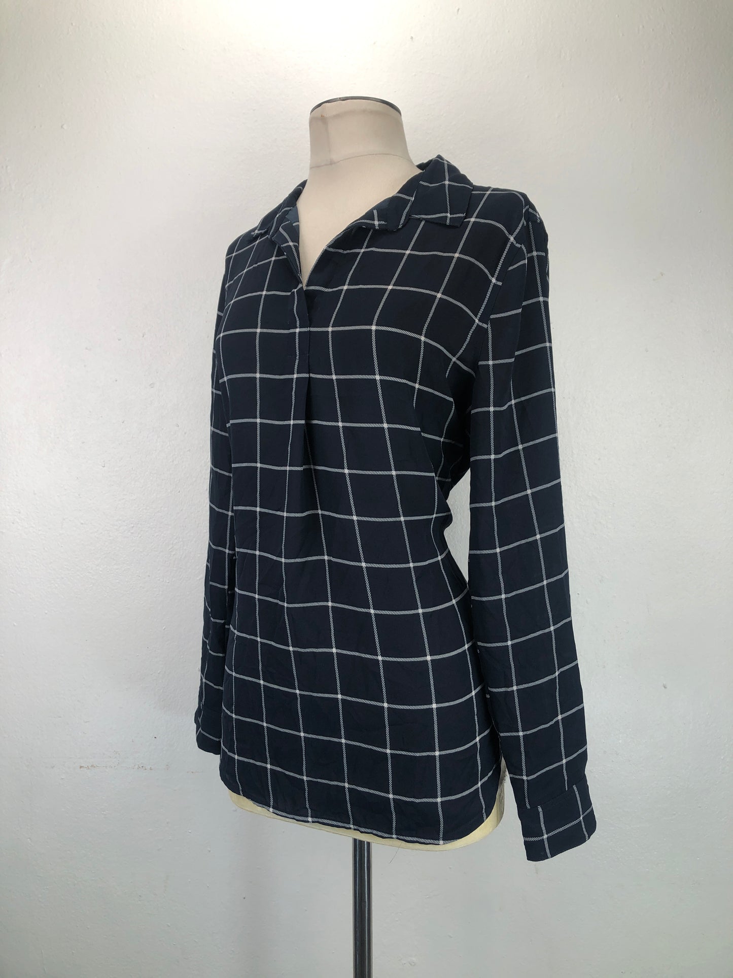 Camisa Azul oscuro de Cuadro Banana Republic
