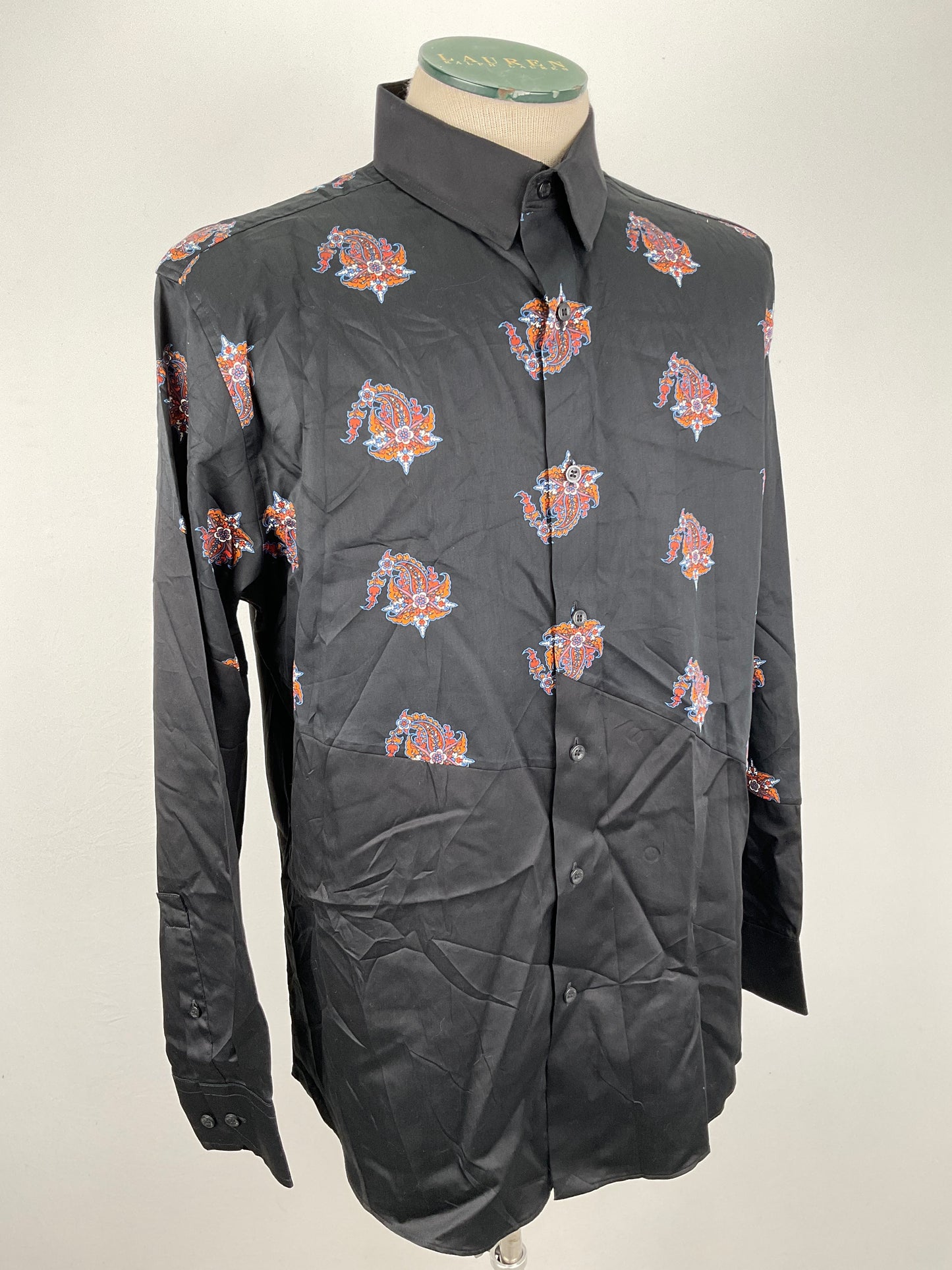 Camisa Negro Floral Murano