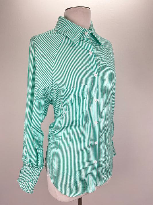 Camisa Turquesa de Rayas Variangis