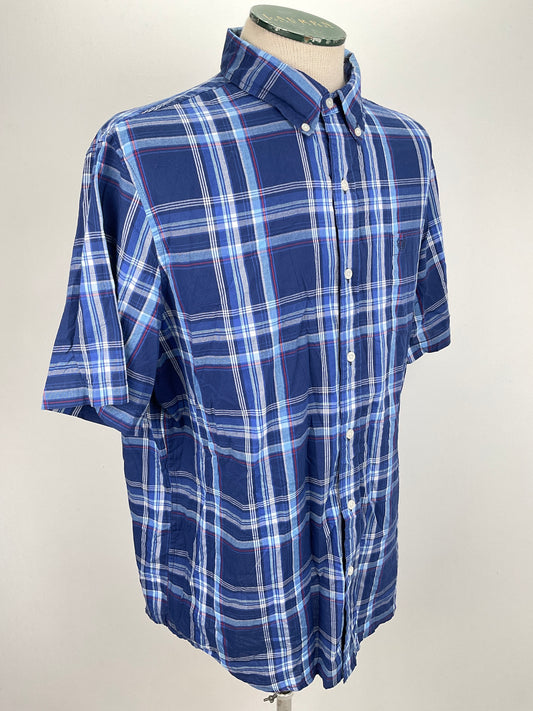 Camisa Azul de Cuadro Chaps