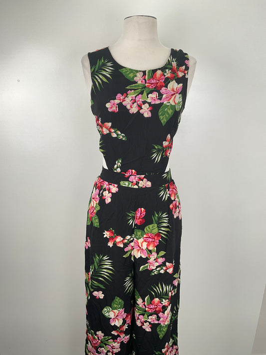 Enterizo Negro Floral Ambiance