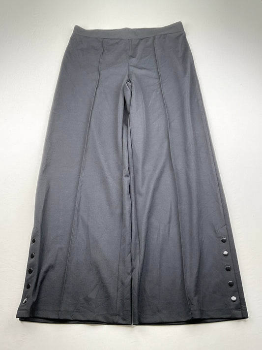 Pantalon Palazzo Negro Isaac Mizrahi Live