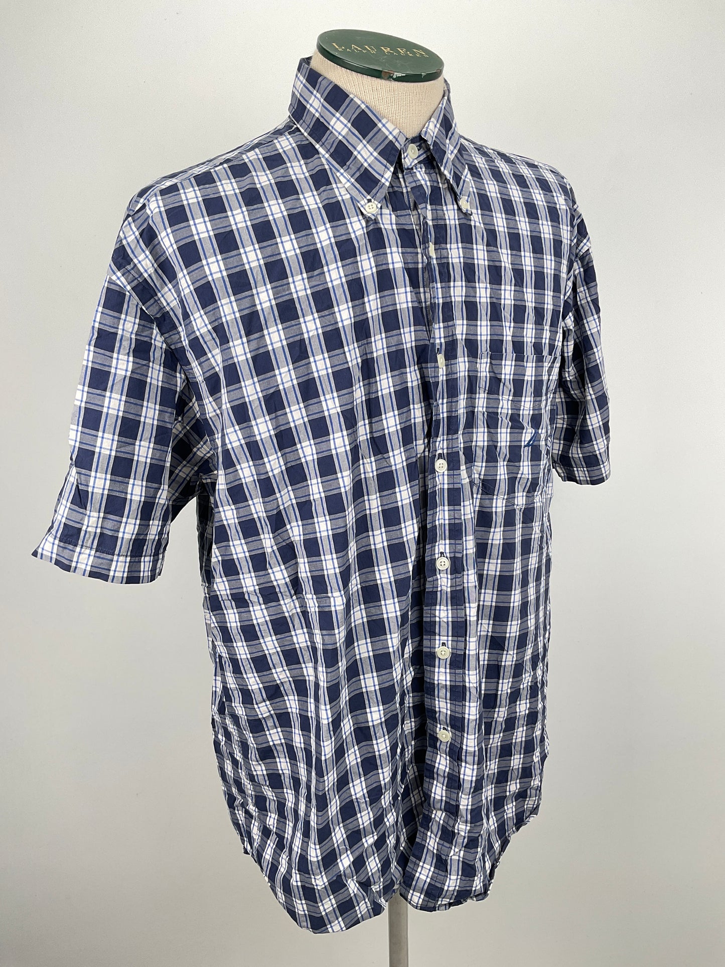 Camisa Azul marino de Cuadro Nautica