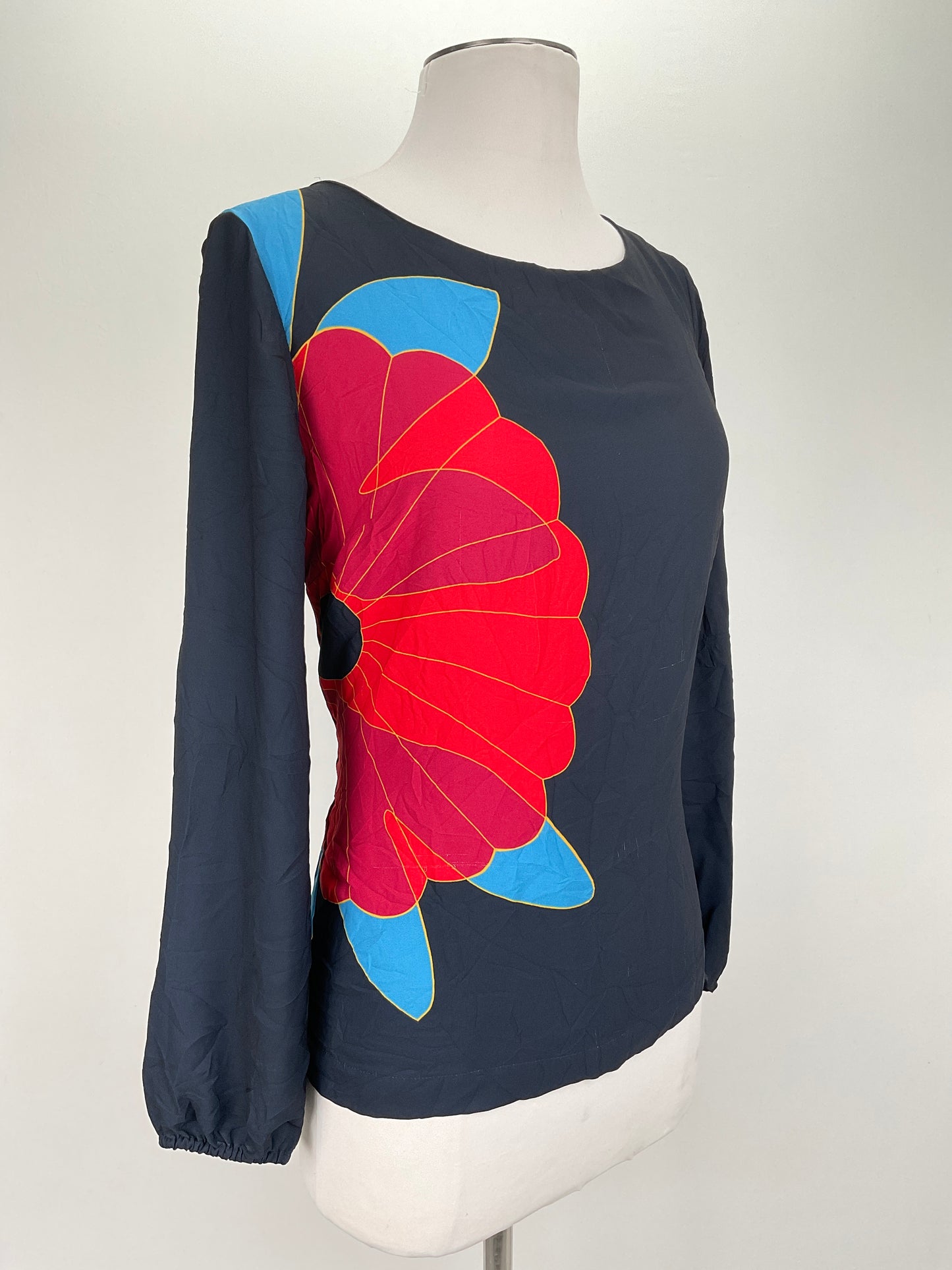 Blusa Negro Floral Loft