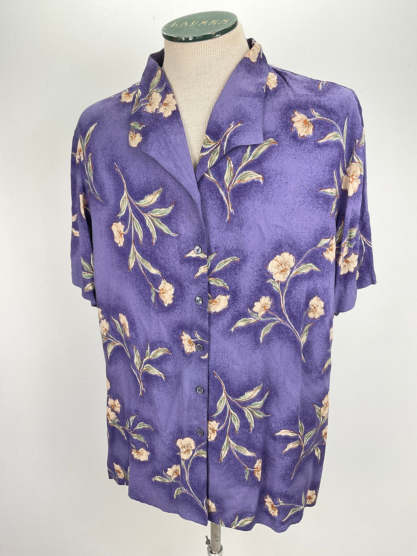 Camisa Morado  Floral Alfred Dunner