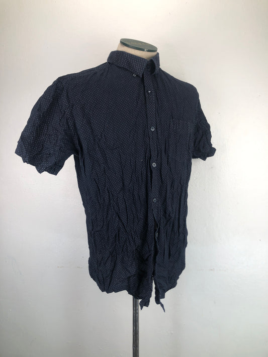 Camisa Azul marino de Lunares Cuastal