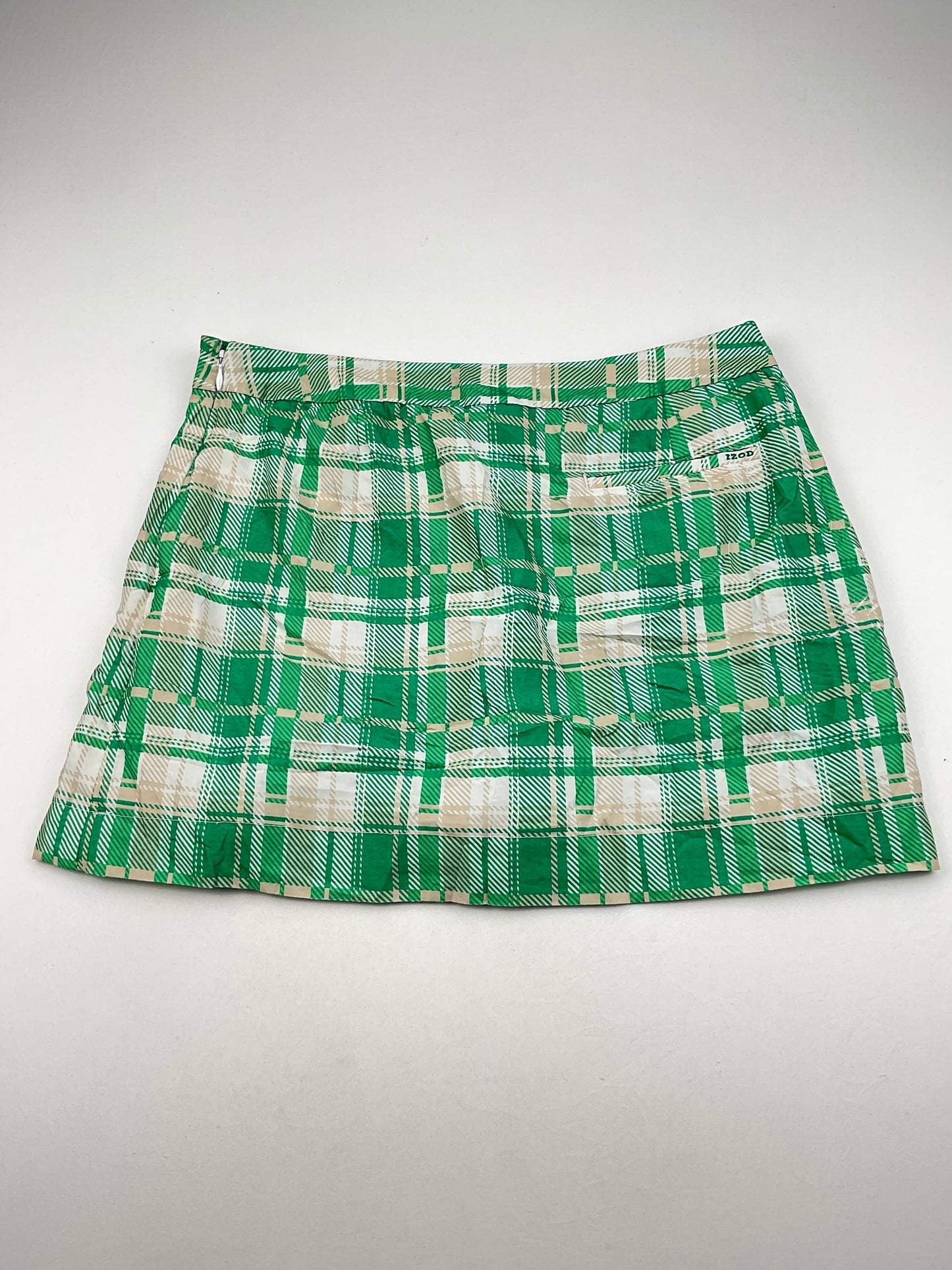 Falda Verde de Cuadro Izod