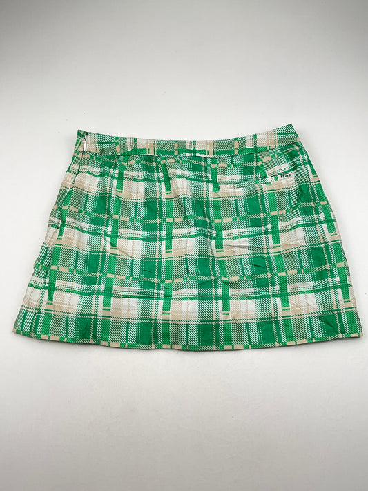 Falda Verde de Cuadro Izod