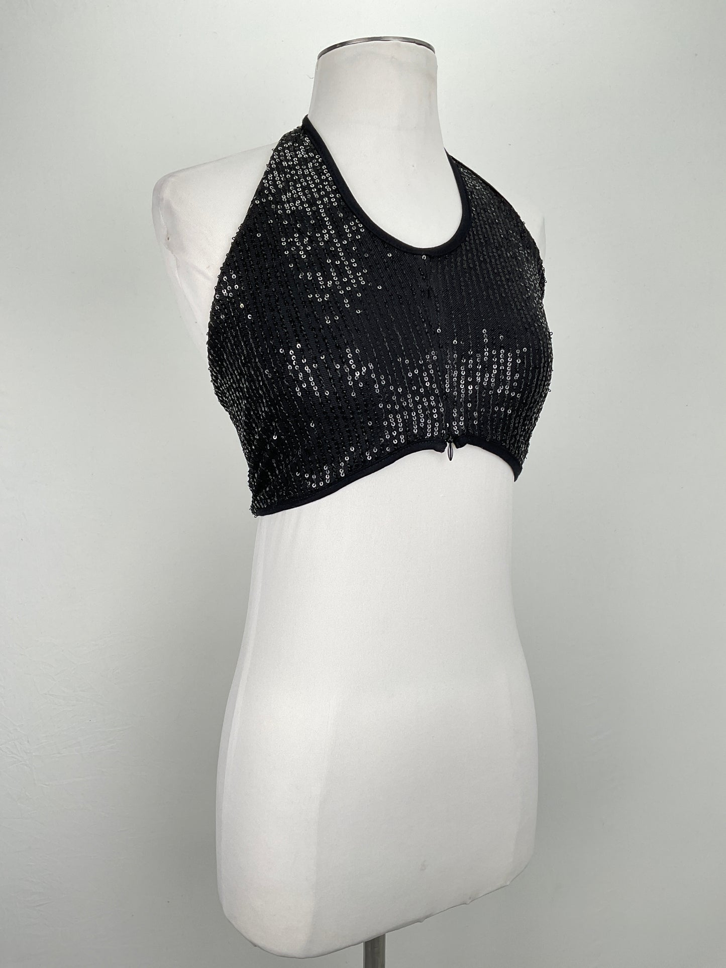 Blusa Negro de Brillo Shein