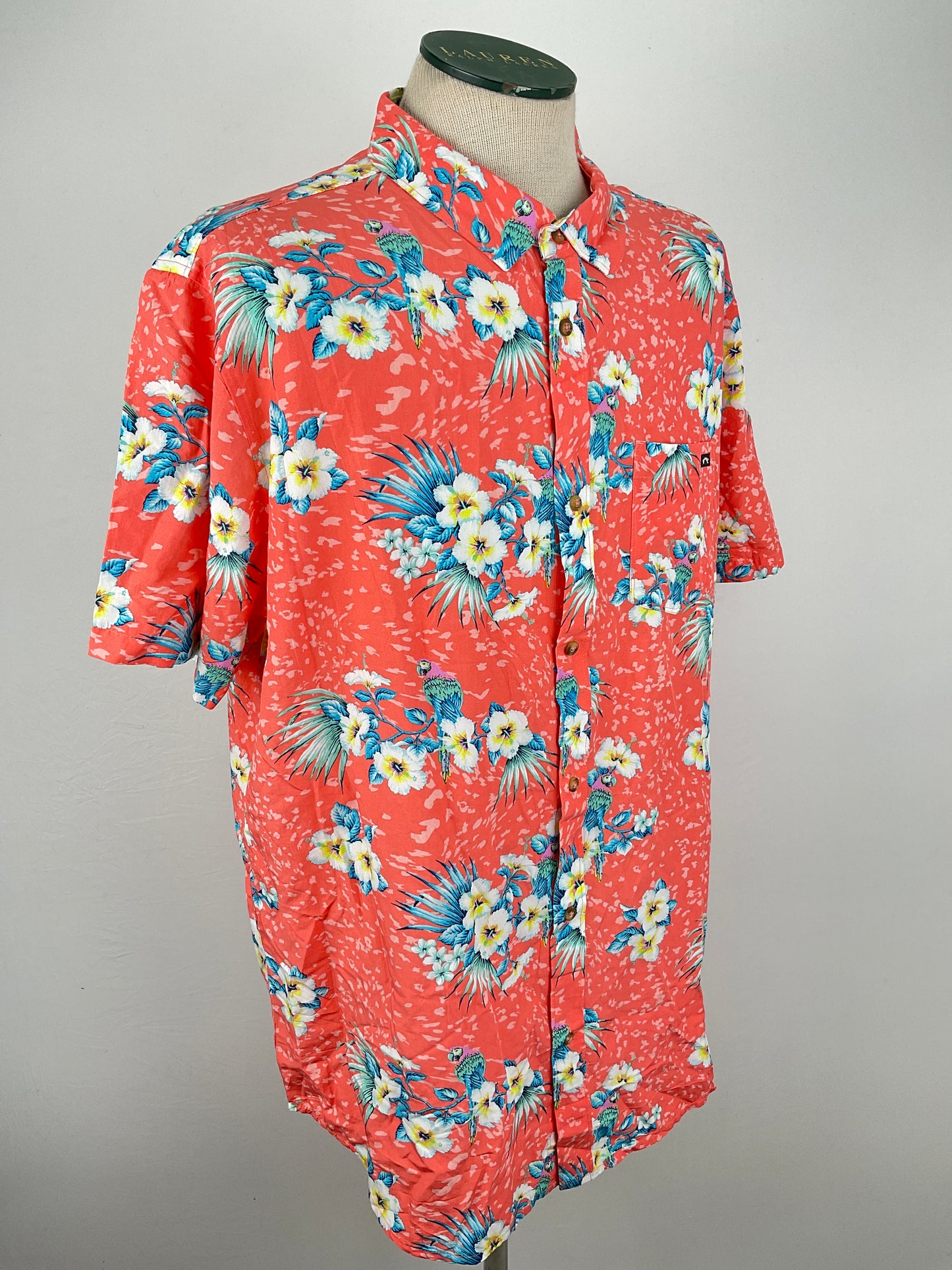 Camisa Naranja Floral Billabonc