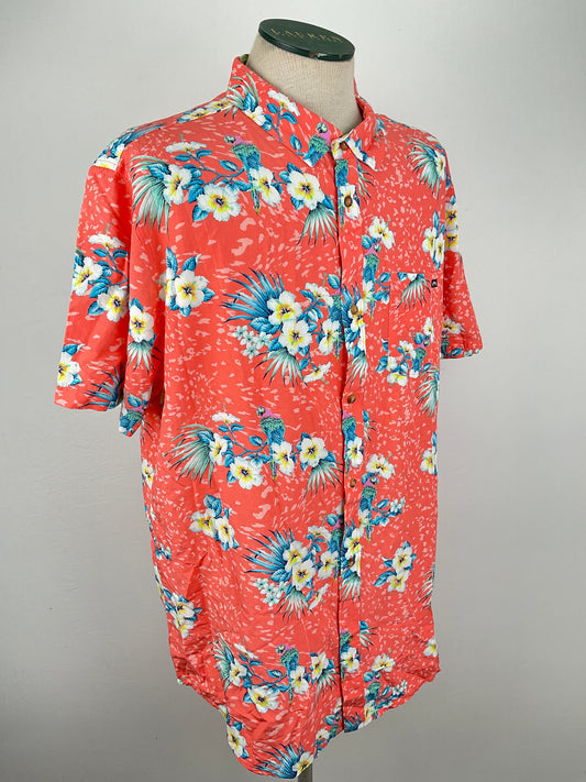 Camisa Naranja Floral Billabonc