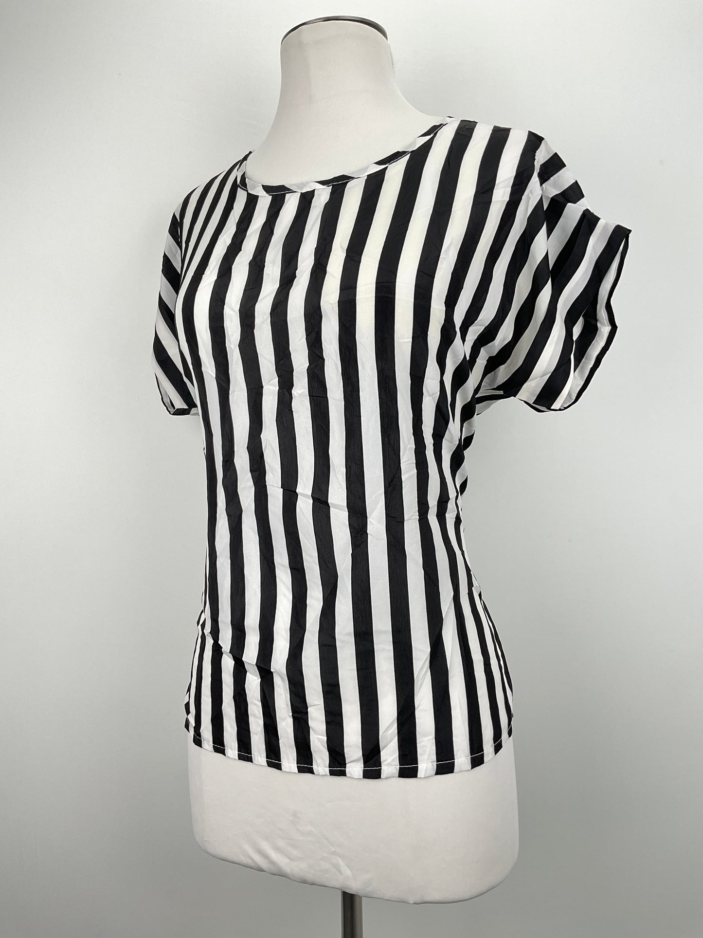 Blusa Negro de Rayas Variangis