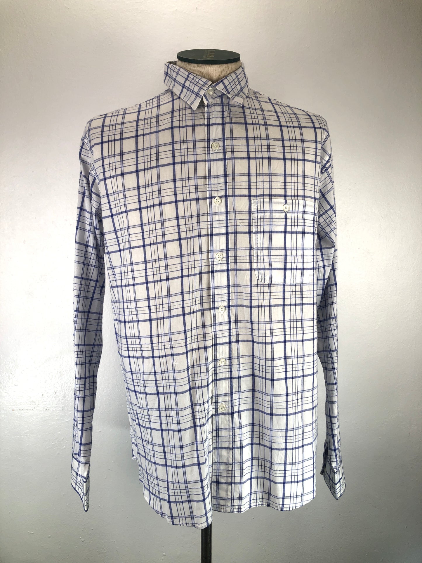 Camisa Blanco de Cuadro CTY Co
