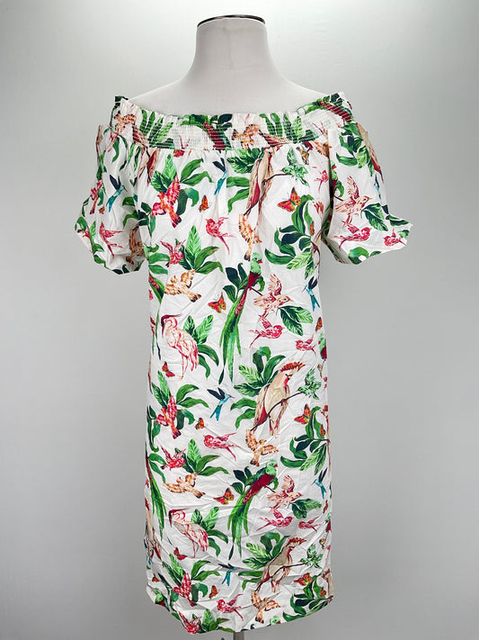 Vestido Blanco Floral Ann Taylor