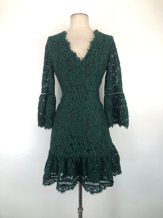 Vestido Verde  Floral Eliza