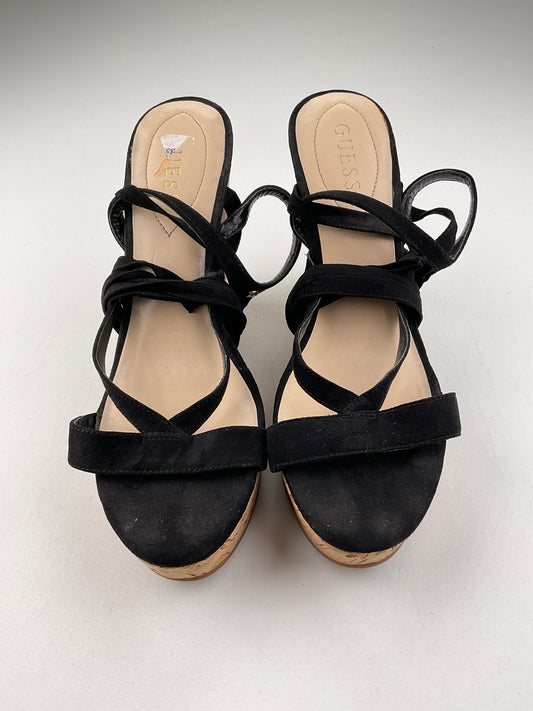Zapatilla Negro Plataforma Guess