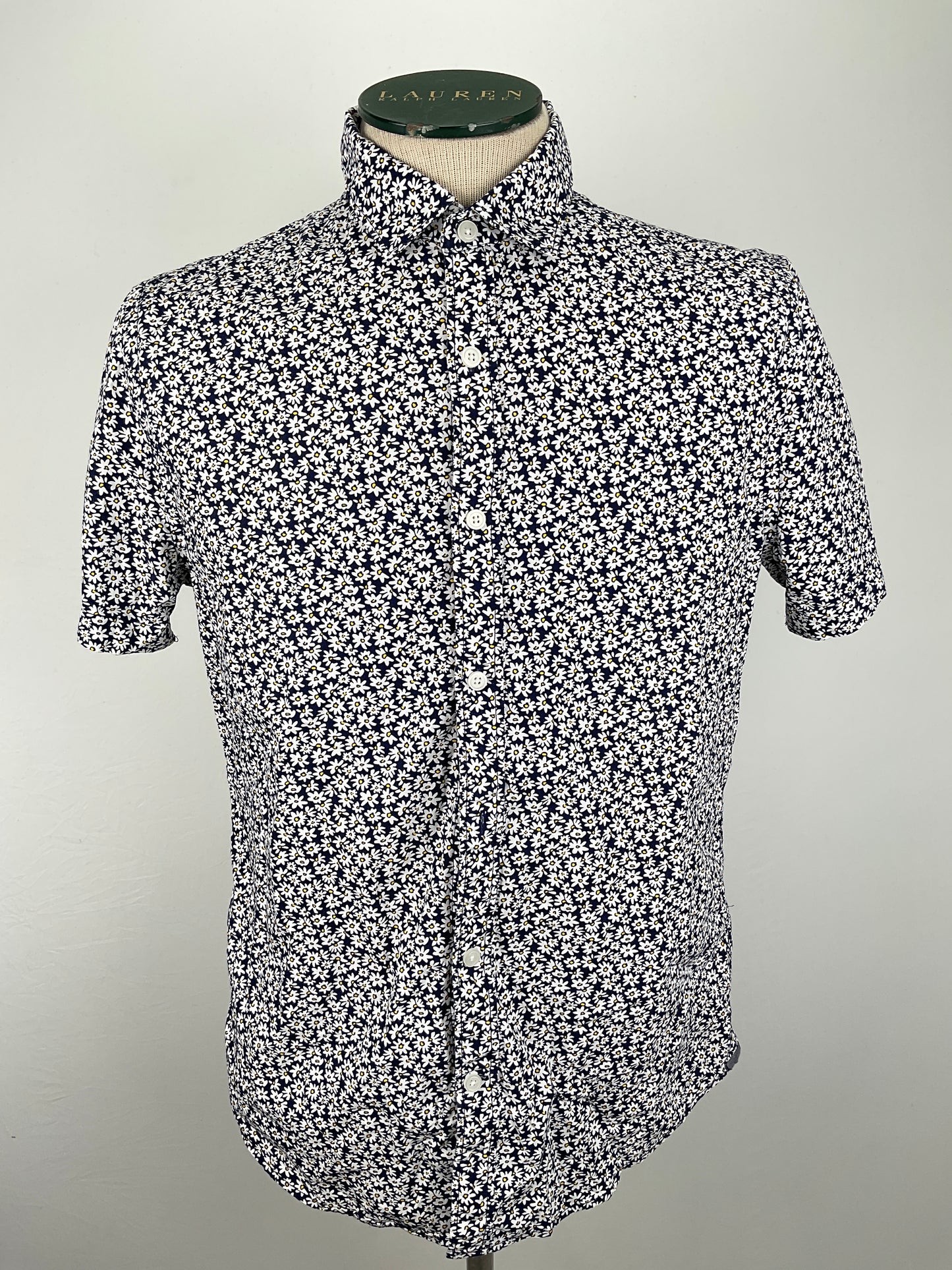 Camisa Azul marino Floral Express